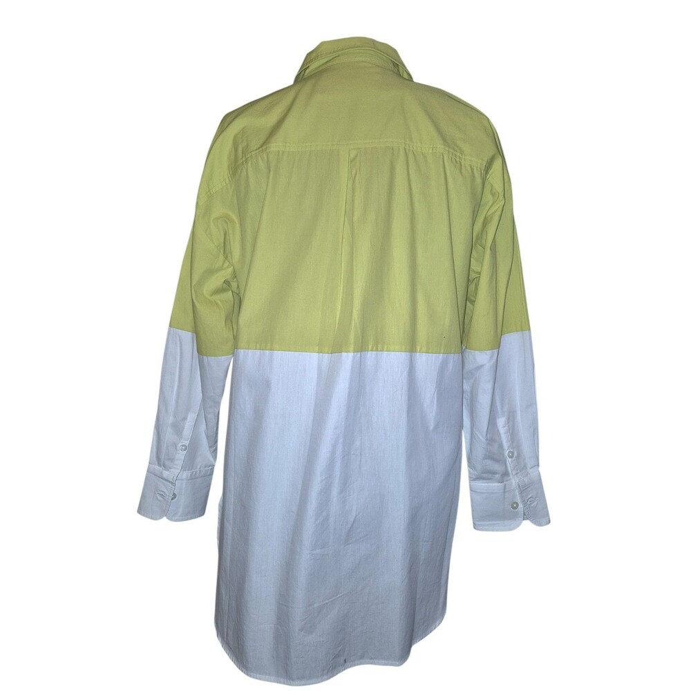 MAEVE By Anthropologie The Bennet Buttondown Shirt Colorblock Size Medium - Picture 7 of 7